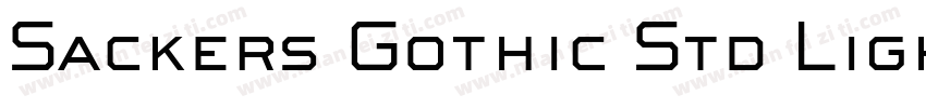 Sackers Gothic Std Light (En têtes)字体转换